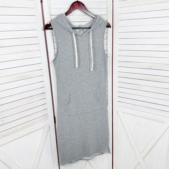 Active USA Sleeveless Hoodie Sheath Dress Grey Small - Picture 7 of 12